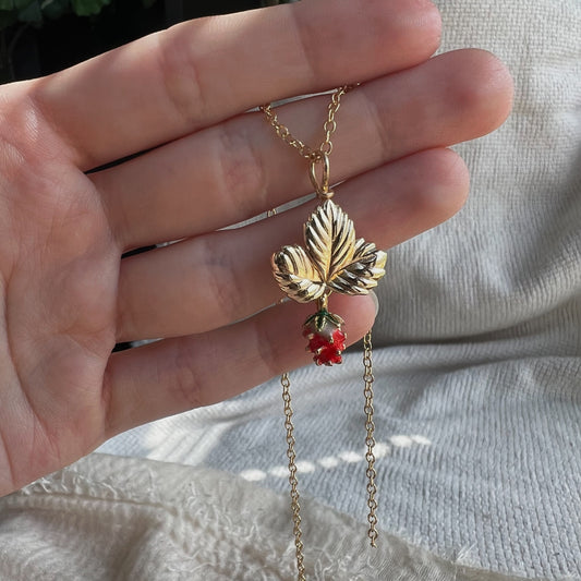 JAGÓDKA - Kettenanhänger Walderdbeeren