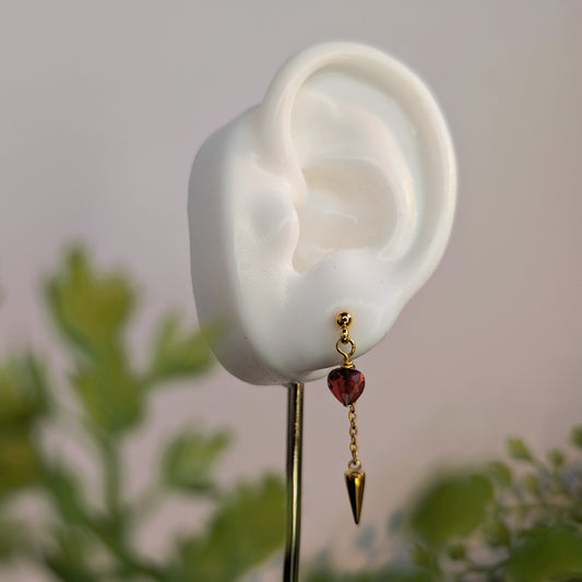 ROXANA - Stecker mit Granatherz