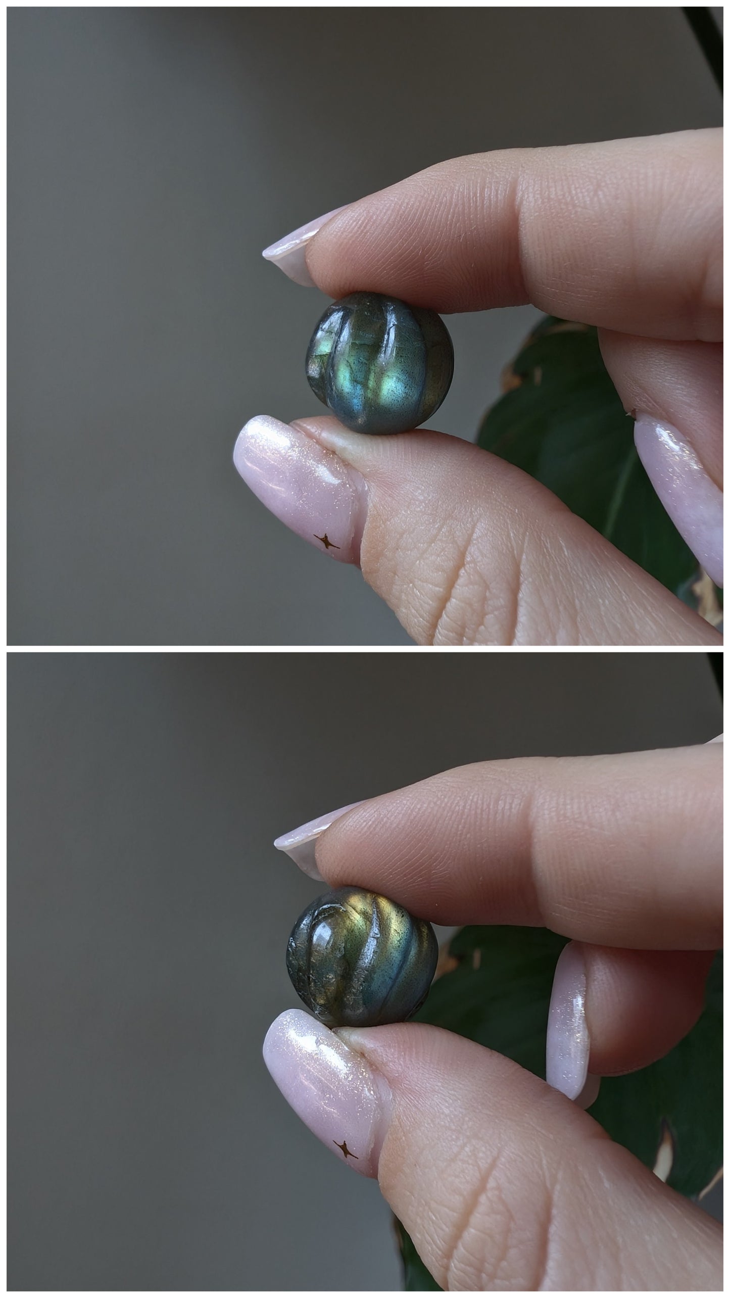 NOCTURNA ✦ Kette mit Labradorit und Luna Motte